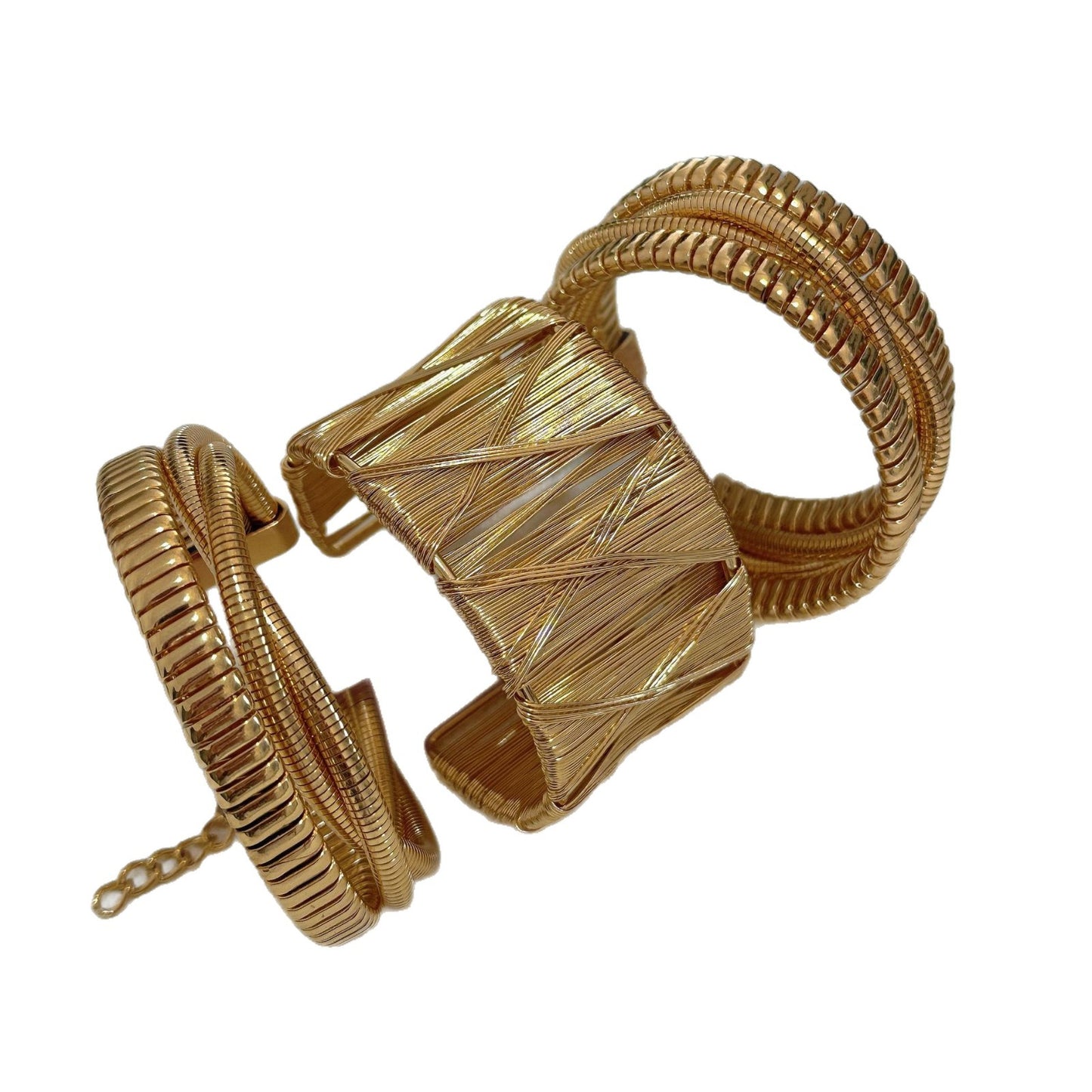 Bracciale rigido geometrico placcato spazzolato minimalista in lega per uomo e donna