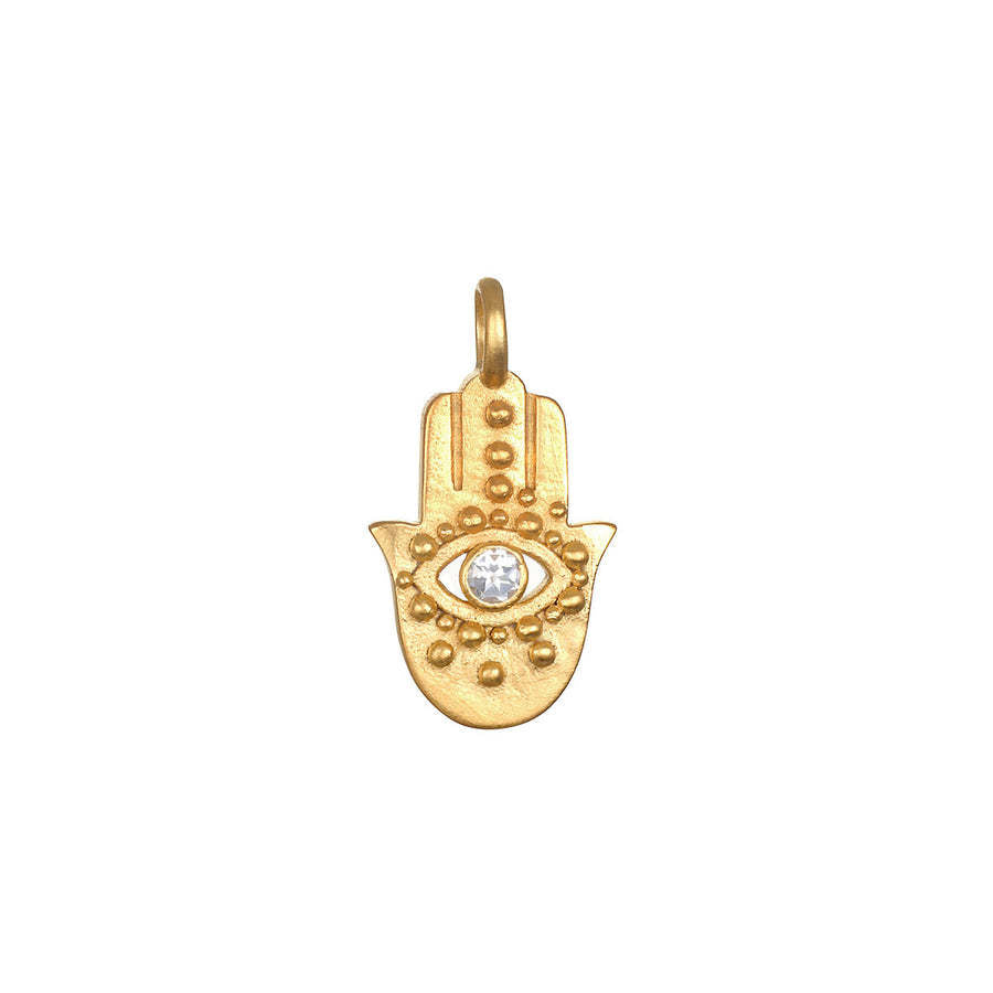 18K Gold Plated Stainless Steel Whisk Pendant Necklace with Cable Chain