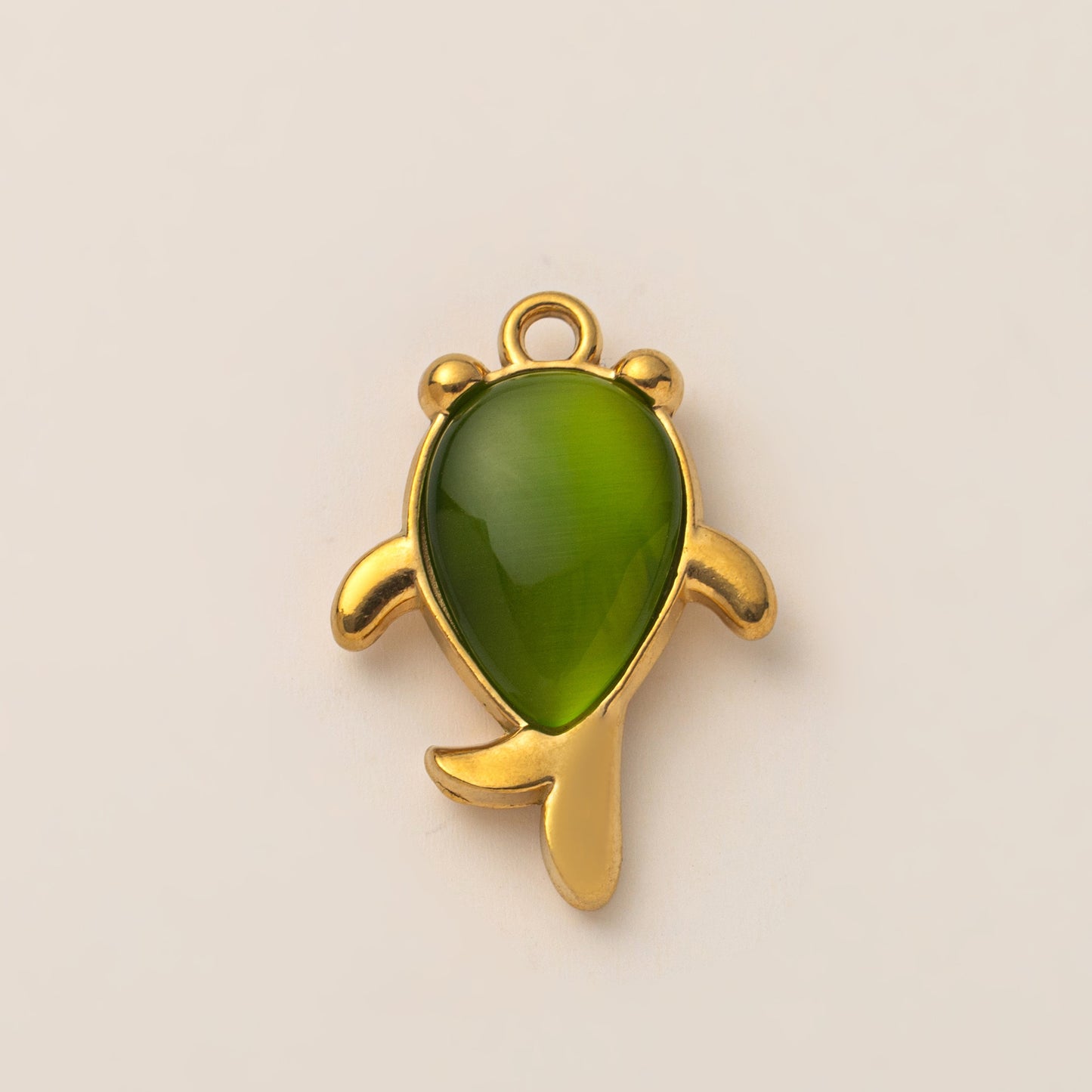 Vintage Geometric Stainless Steel 18K Gold Plated PVD DIY Charm Bar Pendant