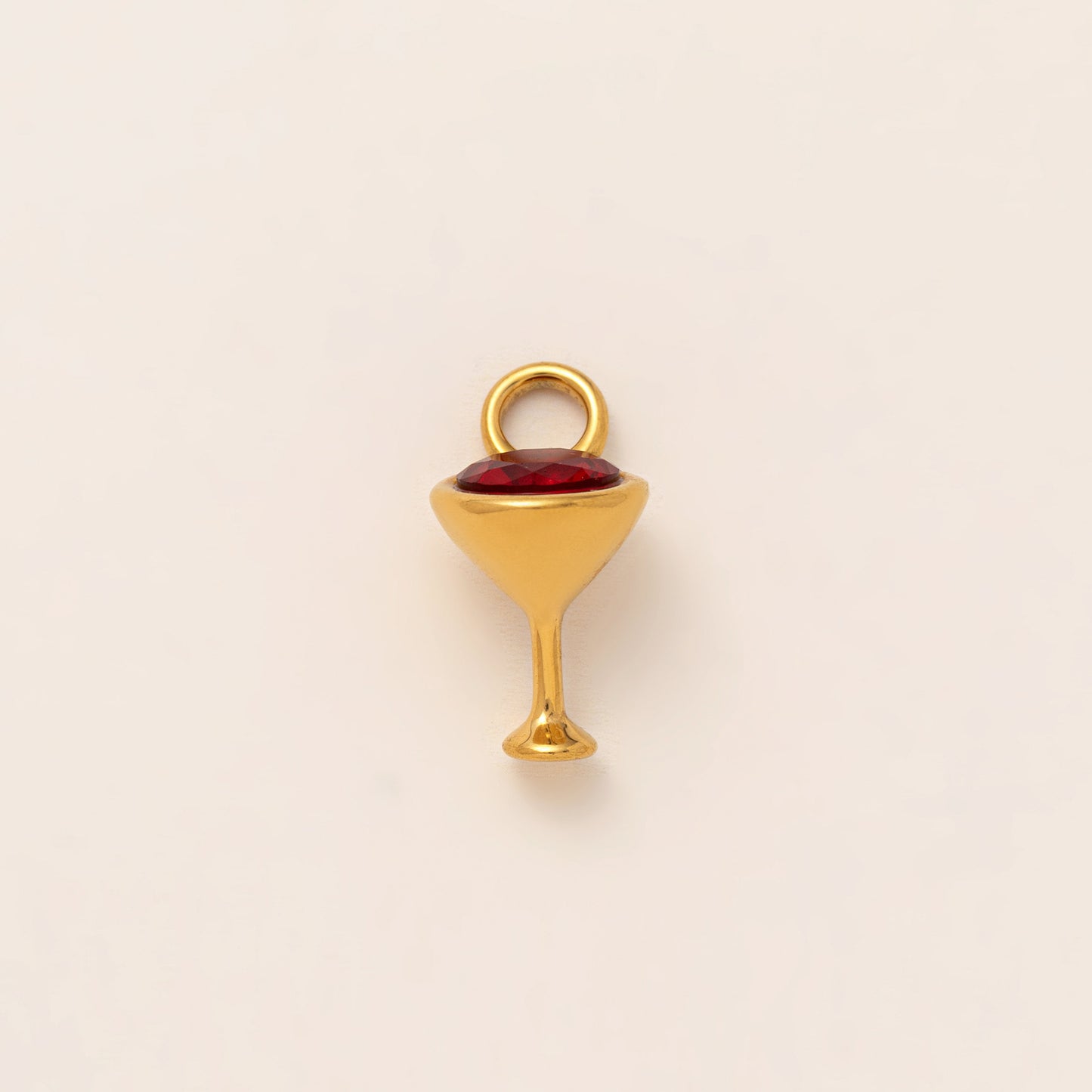 Sporty Vintage Abstract Stainless Steel PVD Gold Plated Pendant Charm Bar