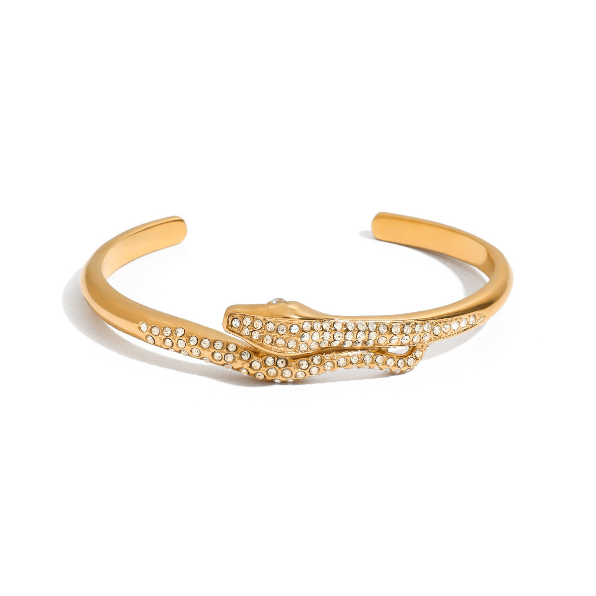Snake Shape Plated Stainless Steel Bracelet