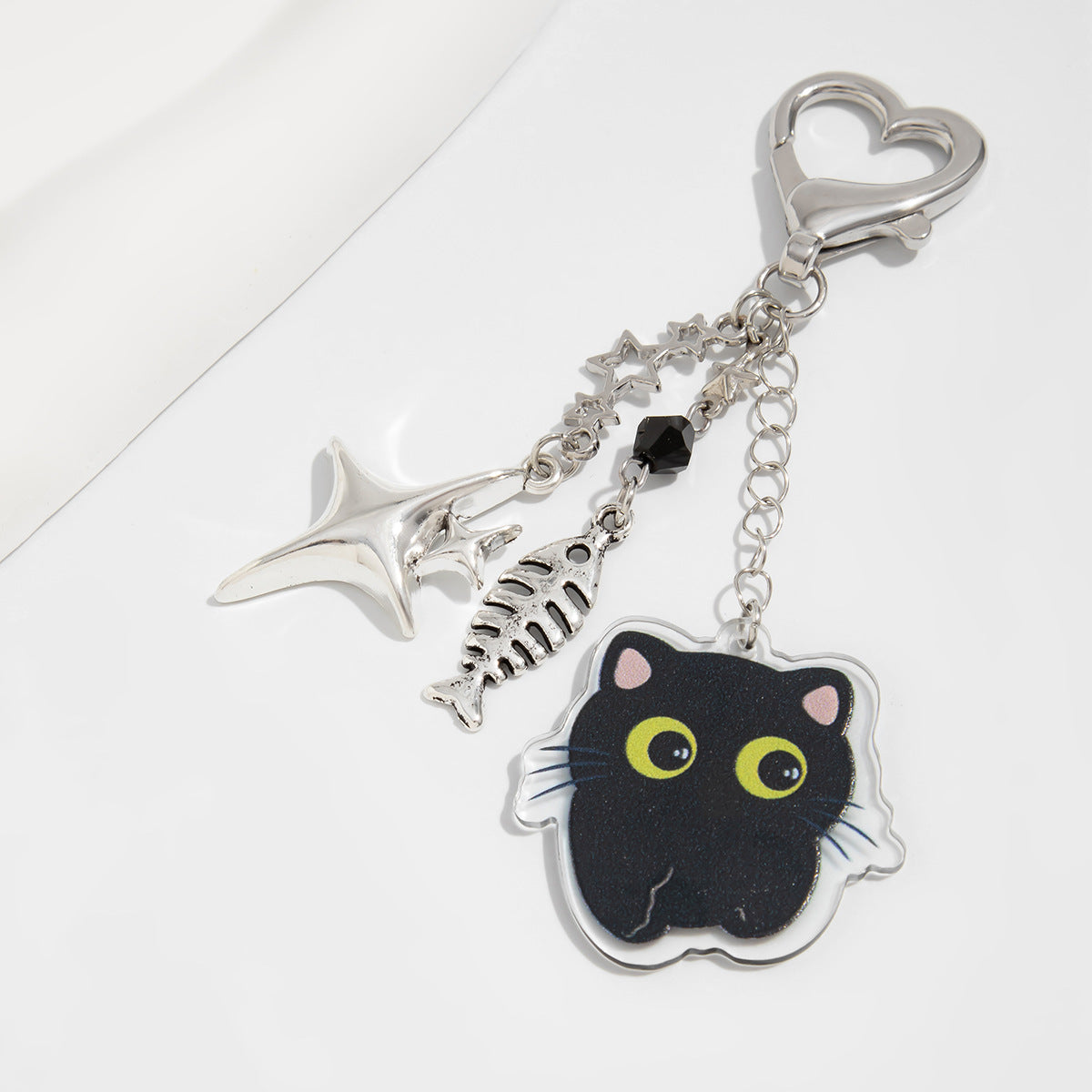 Sweet Strawberry Resin Plated Pendant Keychain Charm