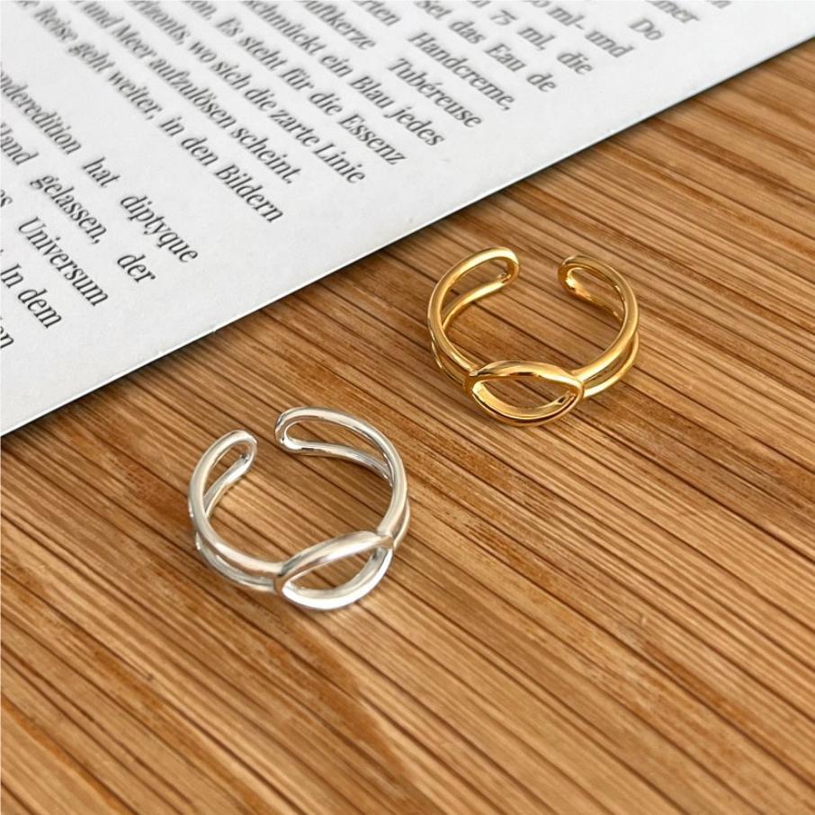 Minimalist Sweet Geometric 925 Sterling Silver Ring for Women