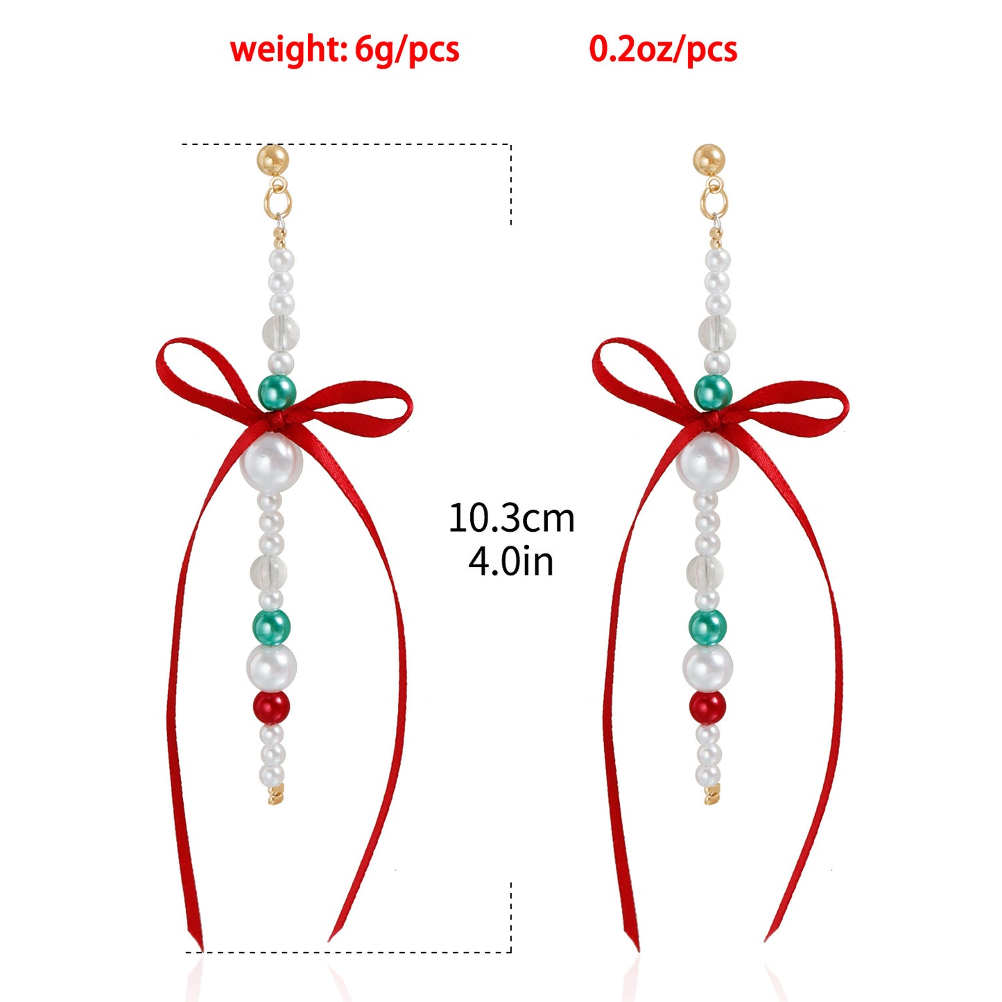Vintage Geometric Pearl and Ribbon-Inspired Ear Studs with Zinc Alloy Base and Electroplated Finish for Women