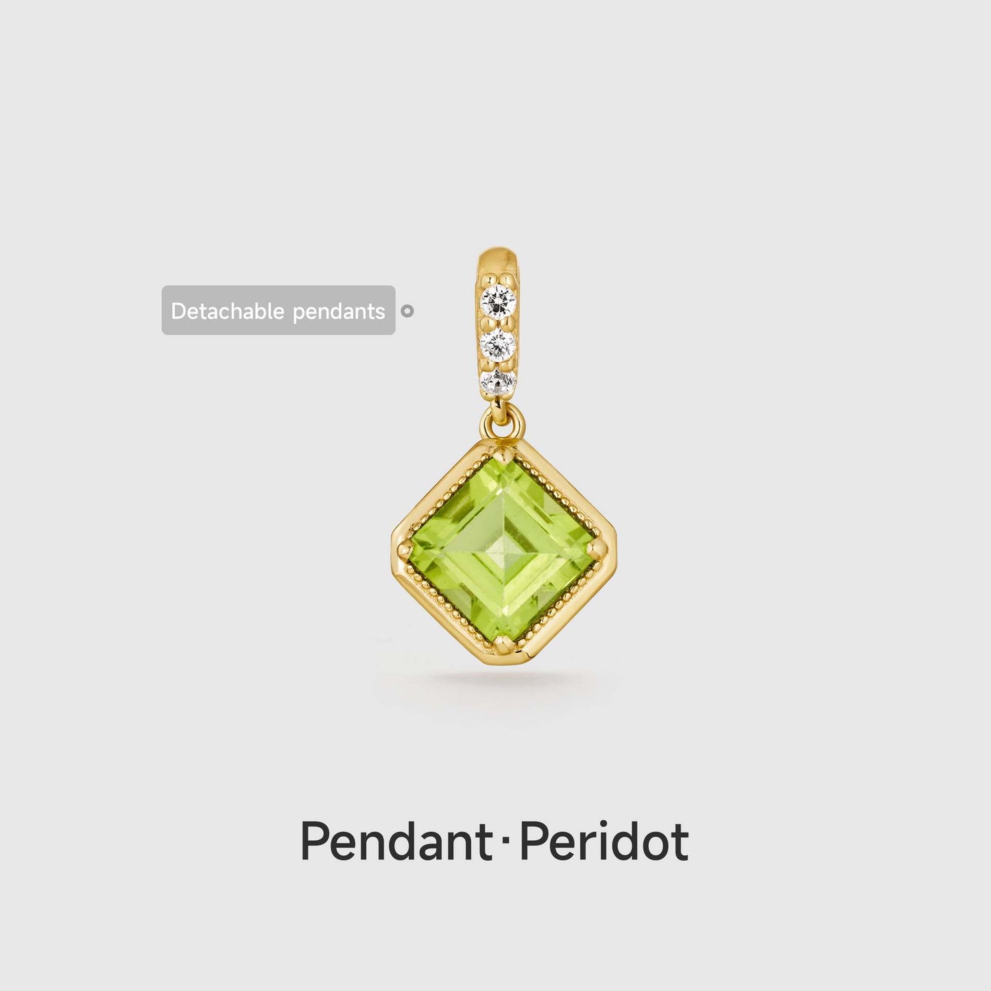 Ciondolo/Charm a Barra in Ottone Vintage Placcato Oro 14K a Forma di Cuore con Zirconi Cubici