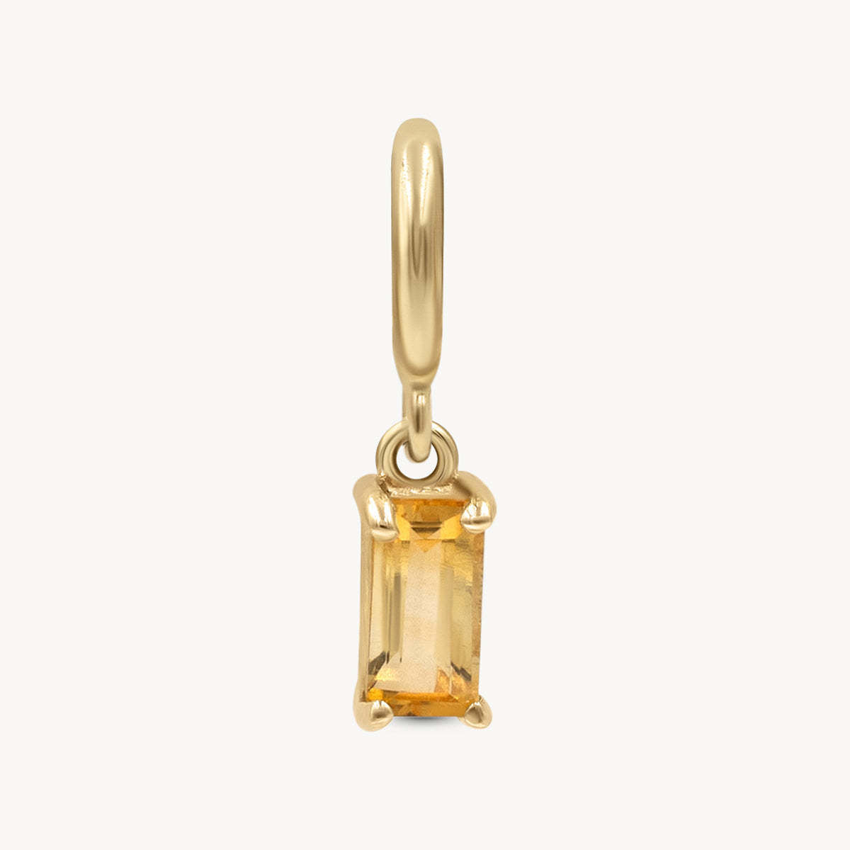 Vintage Geometric 18K Gold Plated Brass Pendant Charm Bar for Women