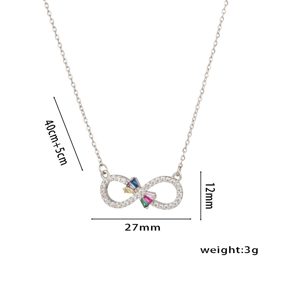 Collana da Donna Minimalista a Forma di Lettera in Acciaio al Titanio con Intarsio di Strass, Ciondolo alla Moda Placcato Ipoallergenico