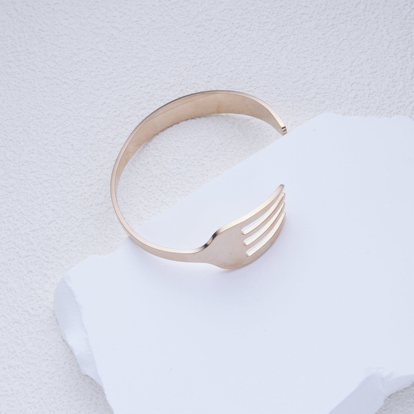 Bracciale Original Design con Apertura a C in Acciaio Inossidabile per Donna e Uomo, Gioiello Unisex alla Moda con Finitura Lucida Regalo