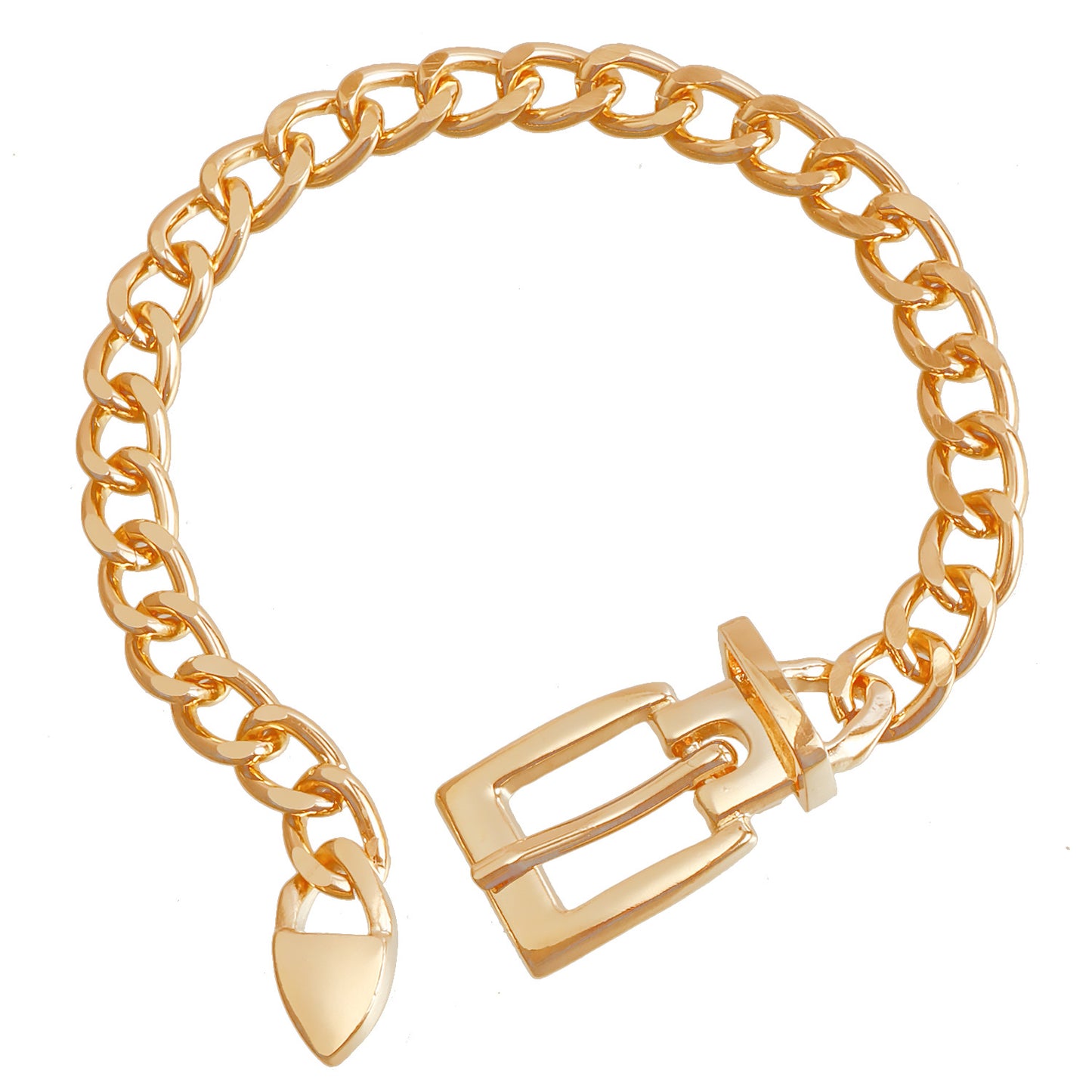 Geometric Alloy Anklet for Women with Minimalist Design and Elegant Finish