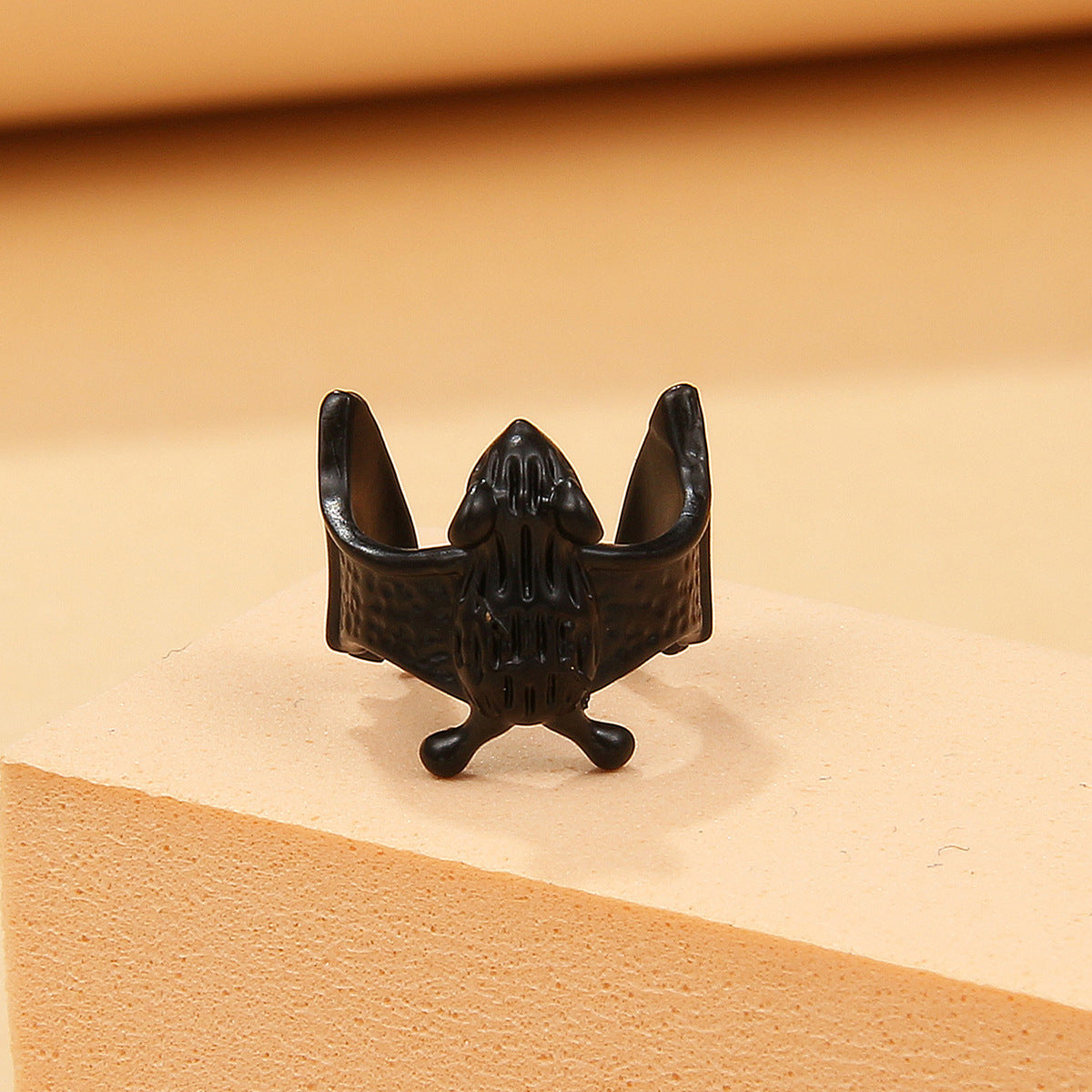 Clip per orecchio in rame a forma di pipistrello in stile gotico scuro con finitura galvanica, unisex