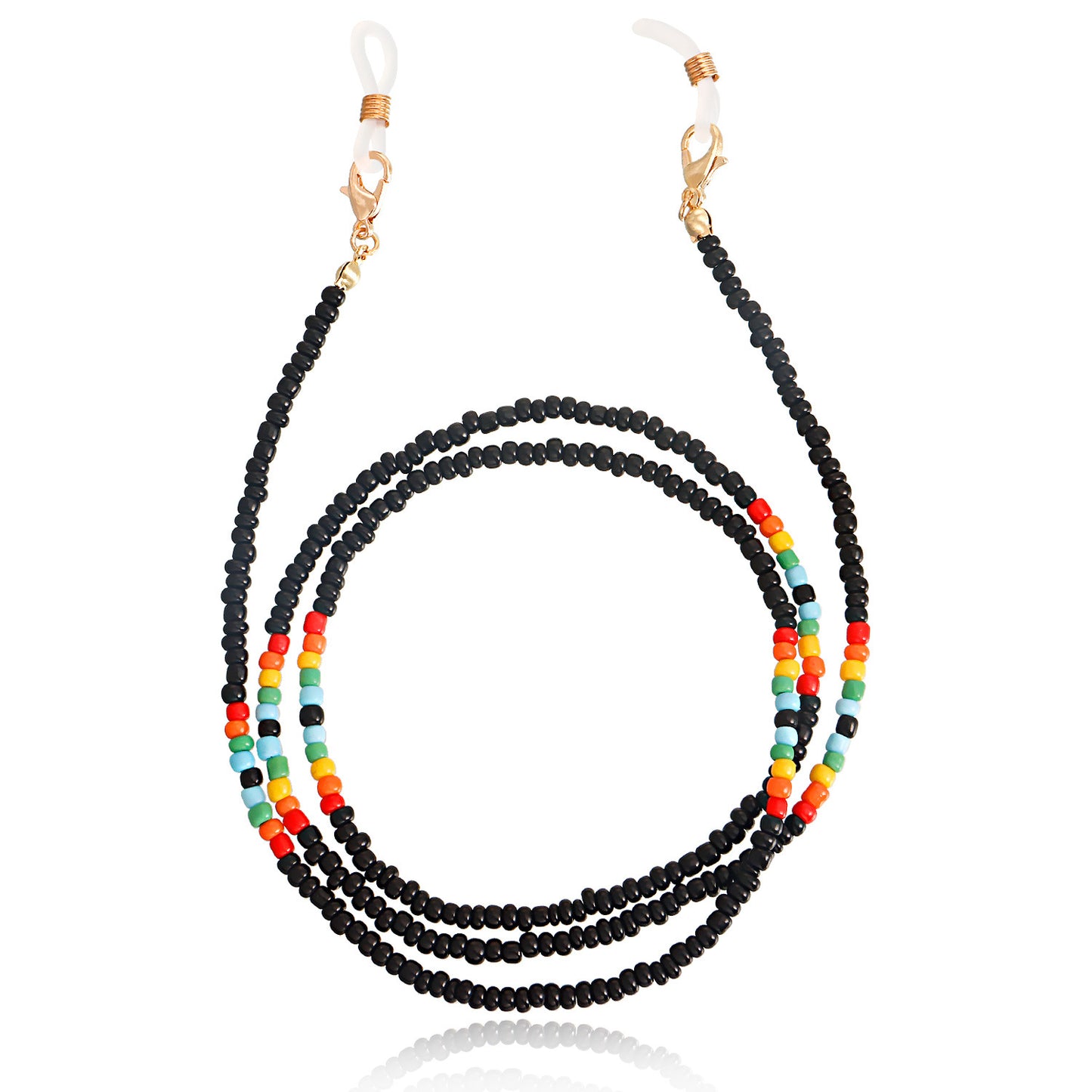 Colorful Alloy Ball Chain Glasses and Mask Holder