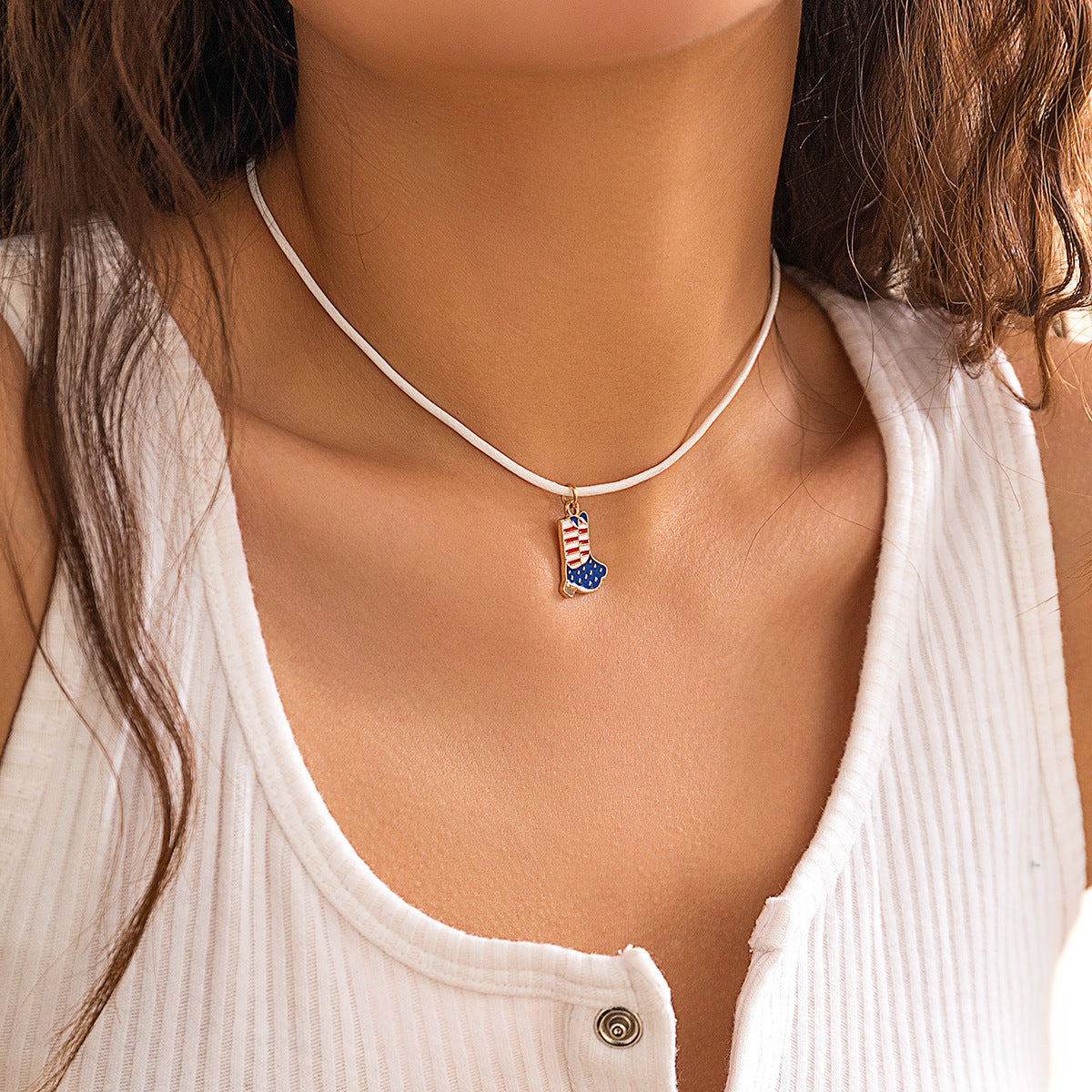Plated Alloy Star Heart Butterfly Letter Pendant Necklace Set for Women