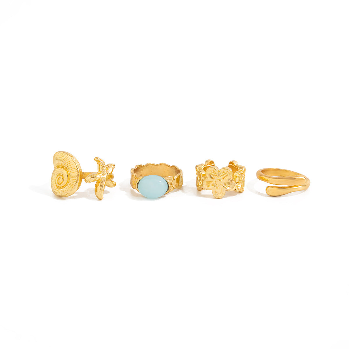 Minimalist Alloy Star Gemstone Inlay Toe Ring for Women