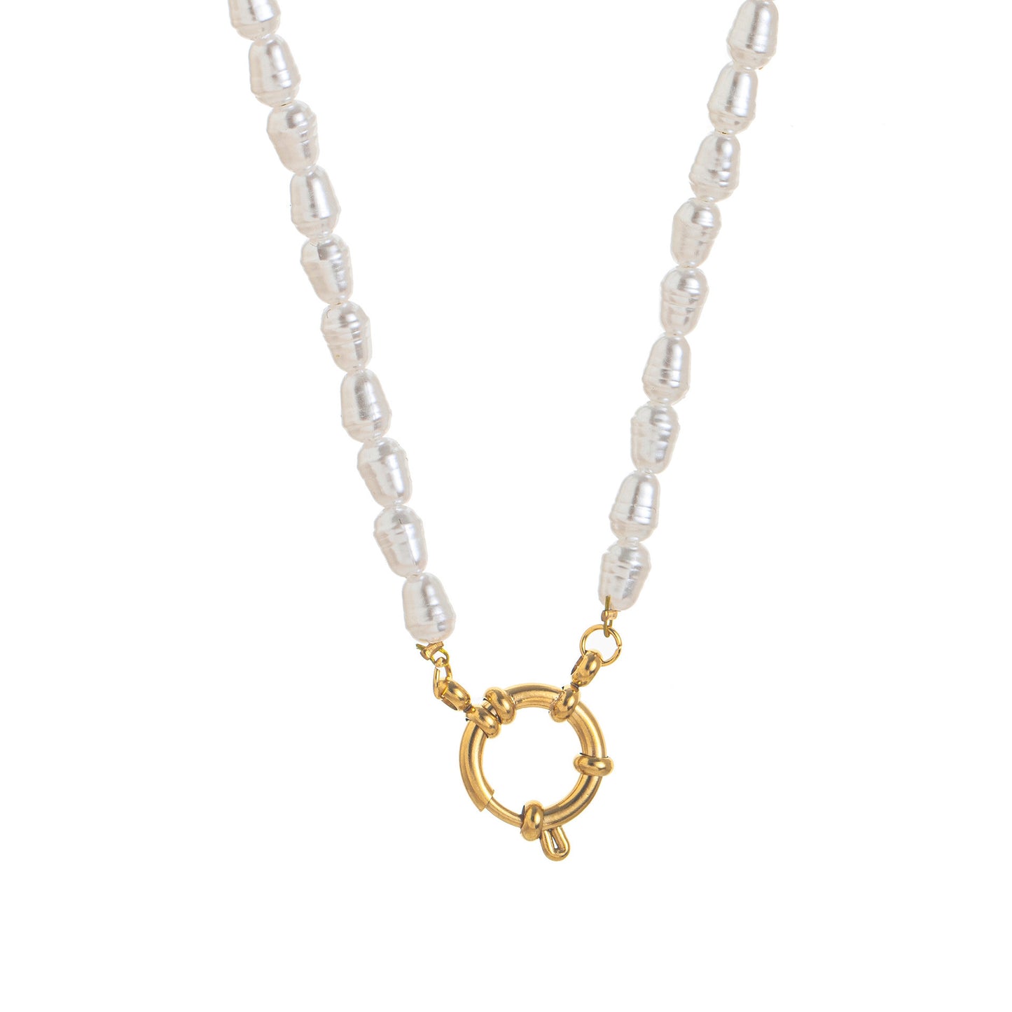 Sweet Heart Geometric Plated Stainless Steel Pendant Necklace Unisex