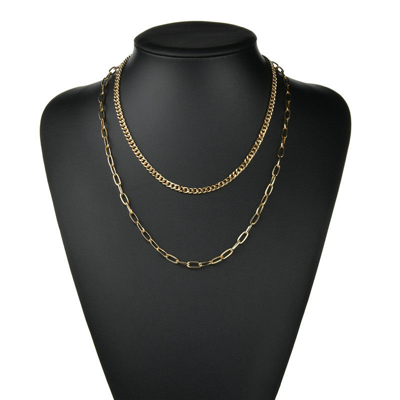 Sweet Teardrop Floral Pearl Pendant Titanium Steel Necklace for Women and Men