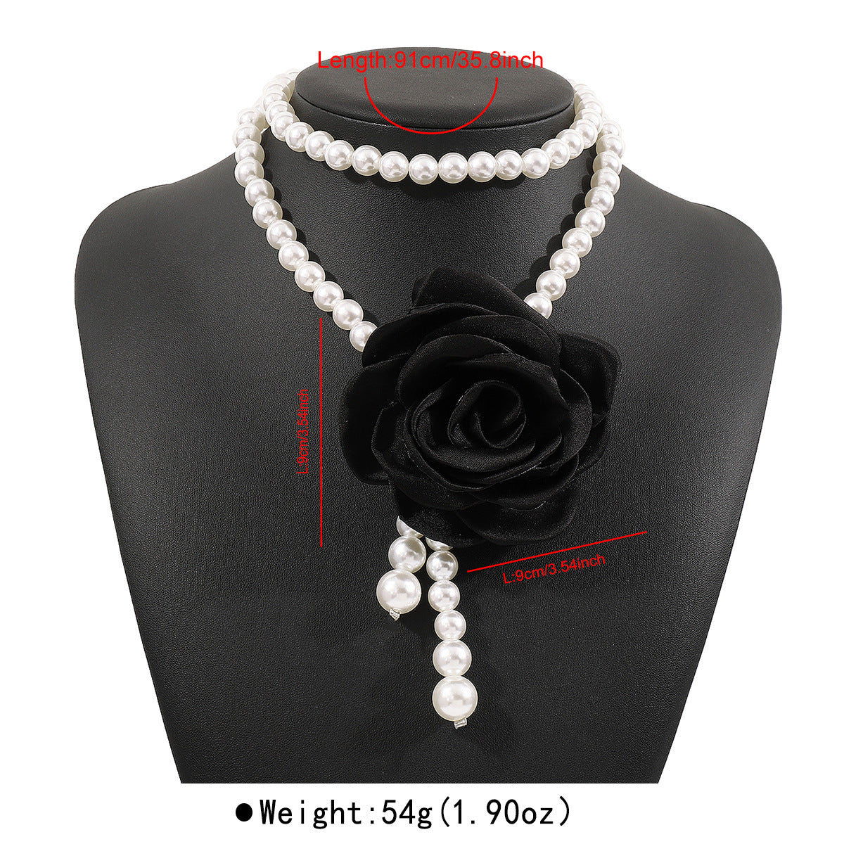 Collana Girocollo Barocca Floreale a Rosa in Stile Rétro Francese da Donna con Accenti di Perle Sintetiche e Dettagli Artigianali