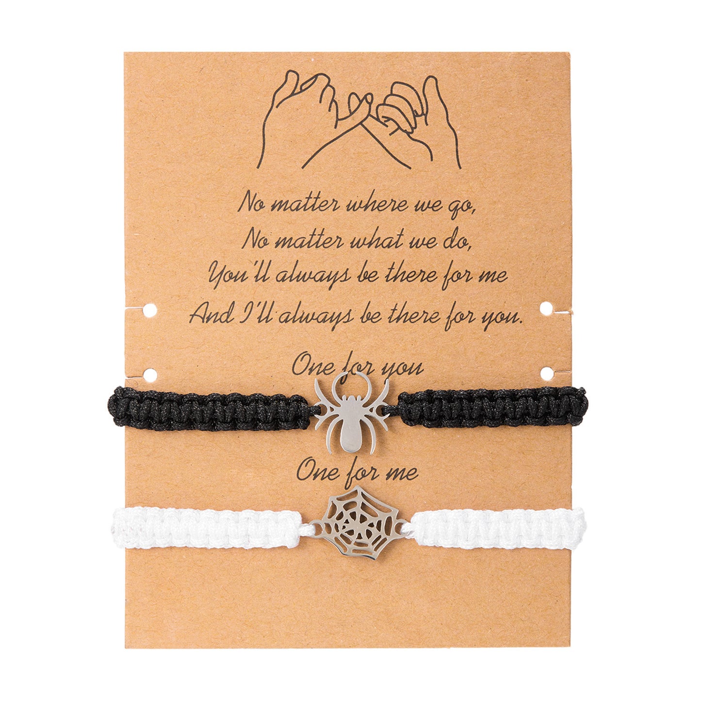 Pulsera de Telaraña Tejida a Mano para Halloween con Diseño de Animales en Cordón, Accesorio de Moda Unisex