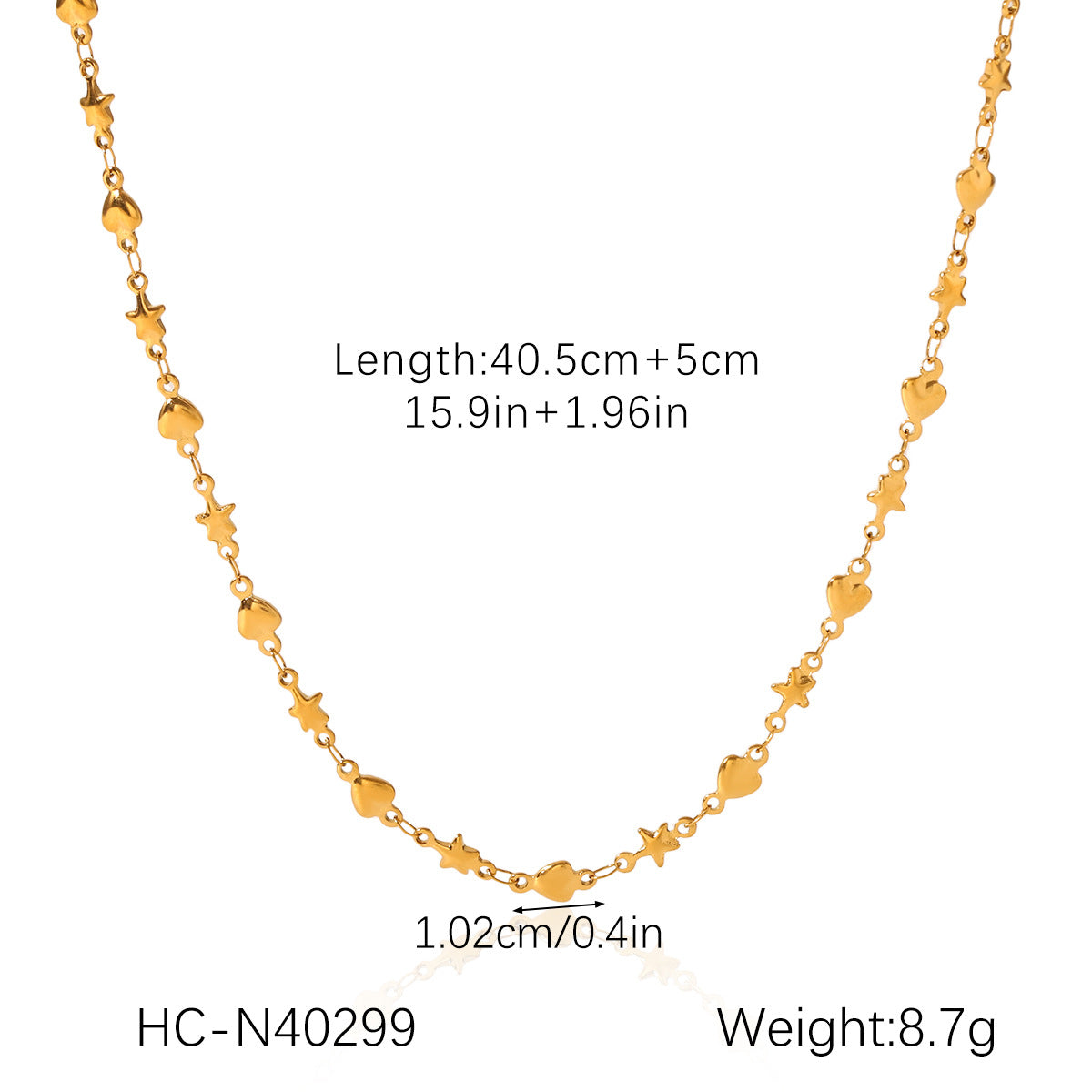 Minimalist Star-Shaped Stainless Steel Necklace with Plated Finish for Women Locket Chain