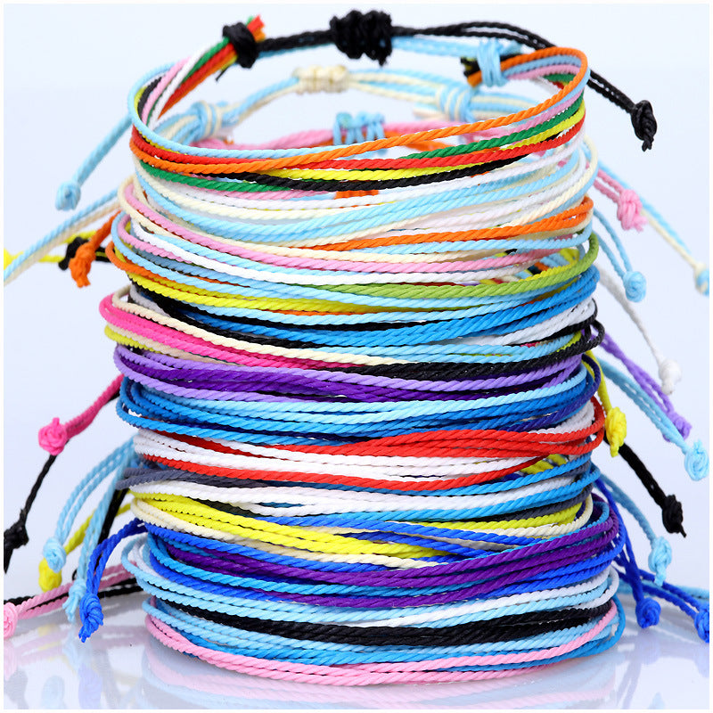 Handmade Braided Heart Nylon Friendship Bracelet Unisex