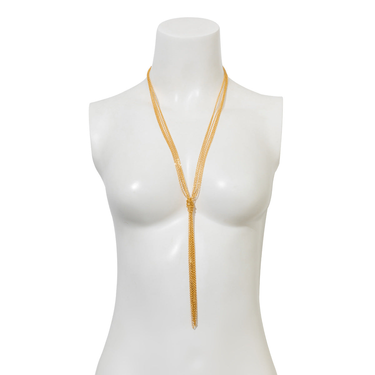 Collar colgante geométrico minimalista de cobre con acabado galvanizado y cadena cruzada anudada para mujer
