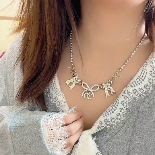 Cadena de Cintura con Lazo de Aleación Enchapada en Oro de Lujo para Mujer