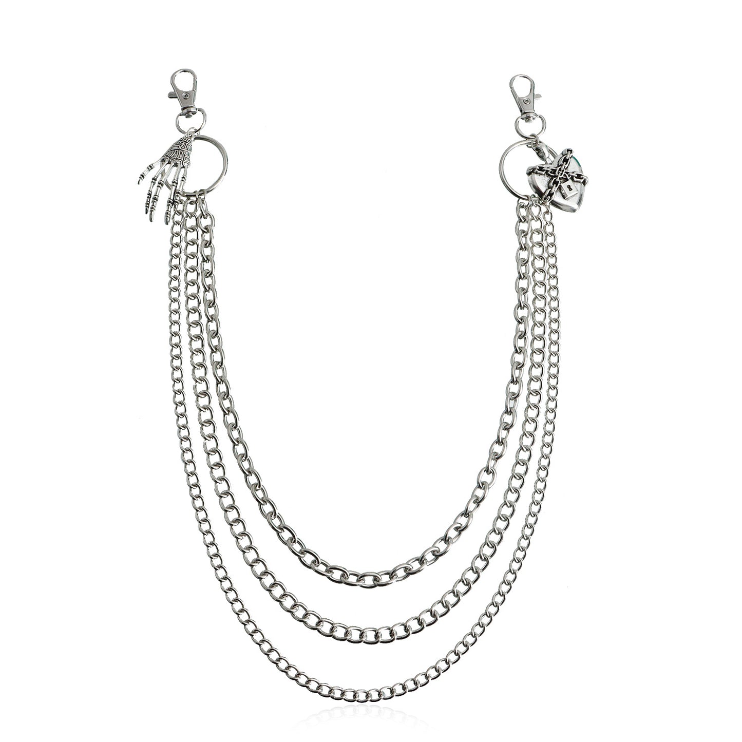 Punk Minimalist Skull Metal Waist Chain for Women