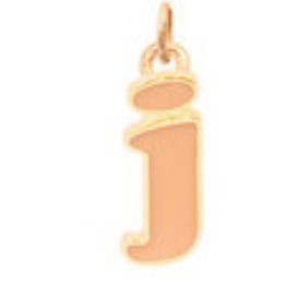 Minimalist Letter Shape Stainless Steel Necklace with Enamel Finish and 18K Gold Plating