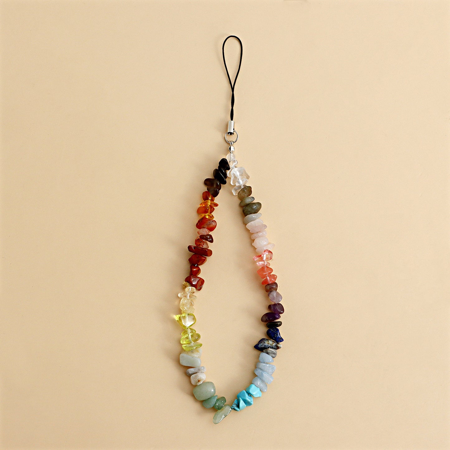 Sweet Colorful Turquoise Fruit Acrylic Phone Charm with Plated Steel Rope