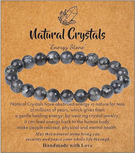 8mm Natural Turquoise Round Bead Stretch Bracelet Unisex Geometric Handmade Jewelry