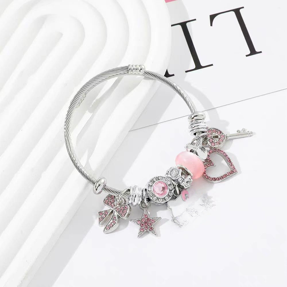Sweet Cartoon Animal Alloy Plated Charm Bar Bracelet