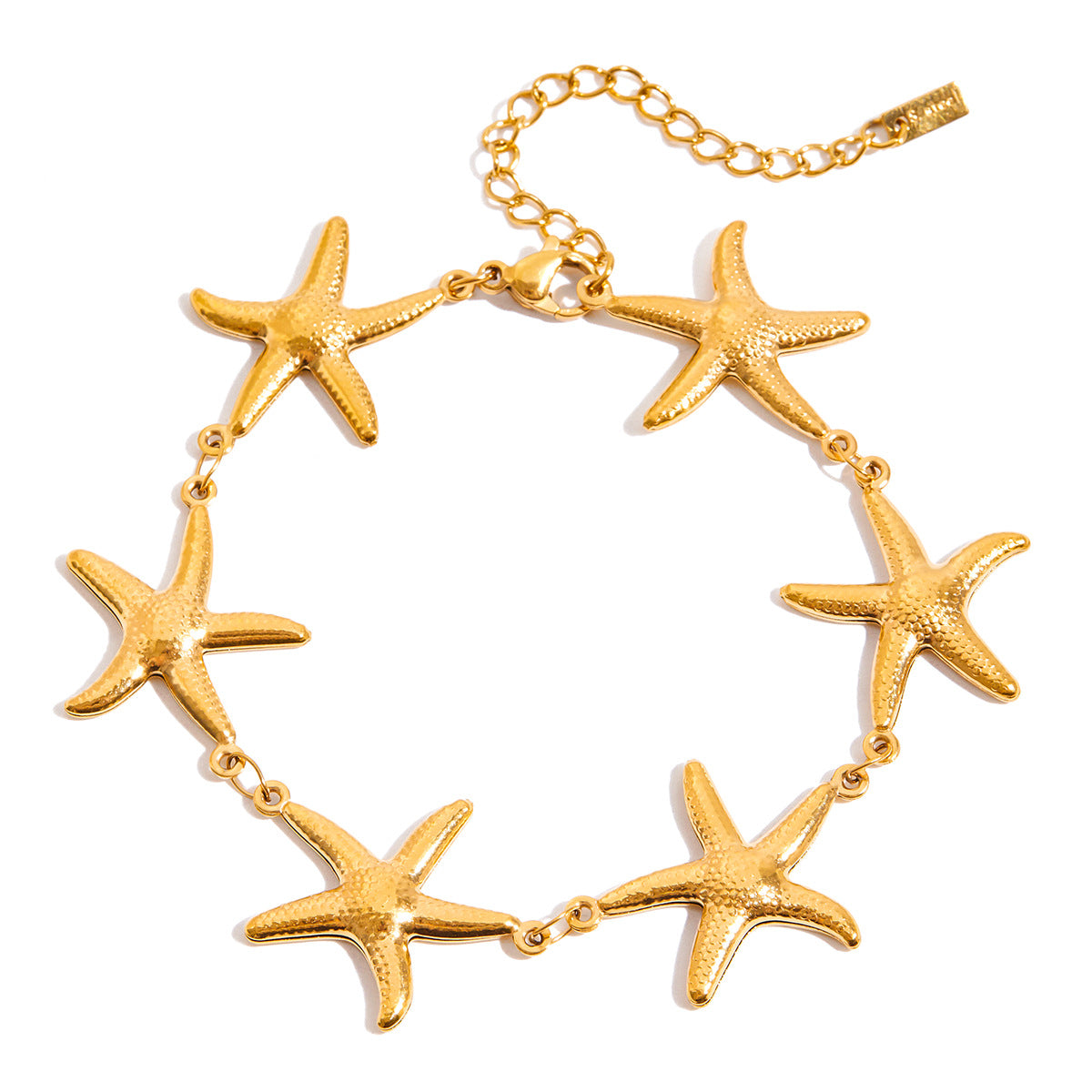Bracciale alla moda in acciaio titanio a forma di animale con dettagli in perle d'acqua dolce per donna, gioielli in acciaio inossidabile galvanizzato