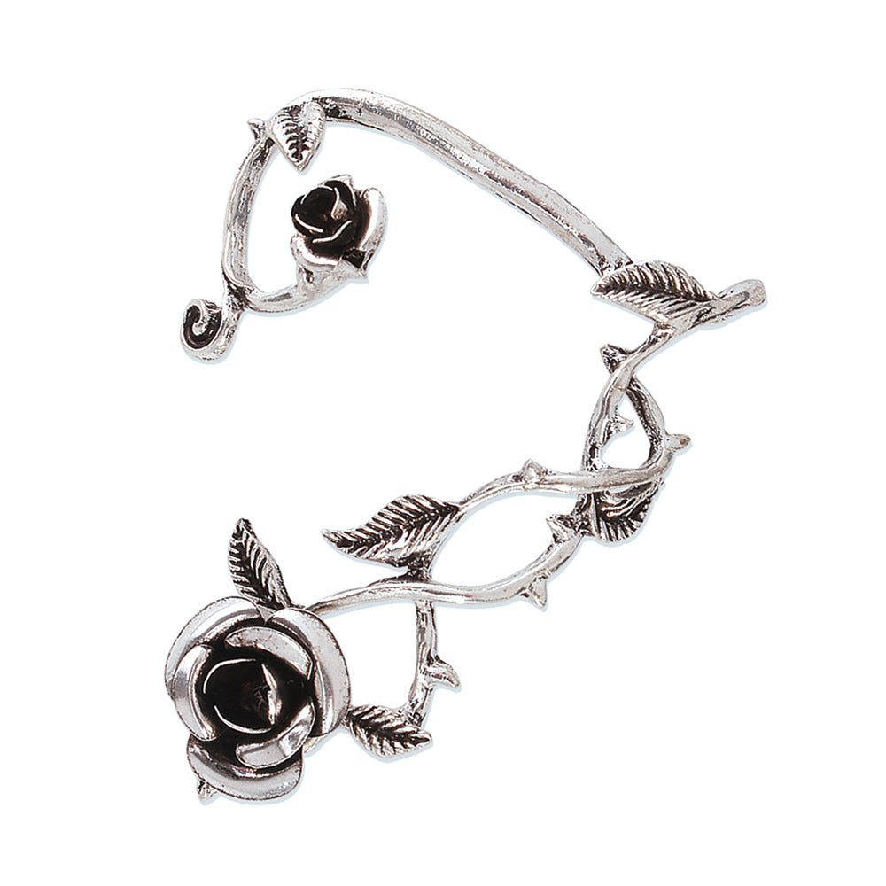 Pendientes de Dragón Geométrico Estilo Punk Retro Desgastado para Mujer de Aleación con Acabado Electrolítico
