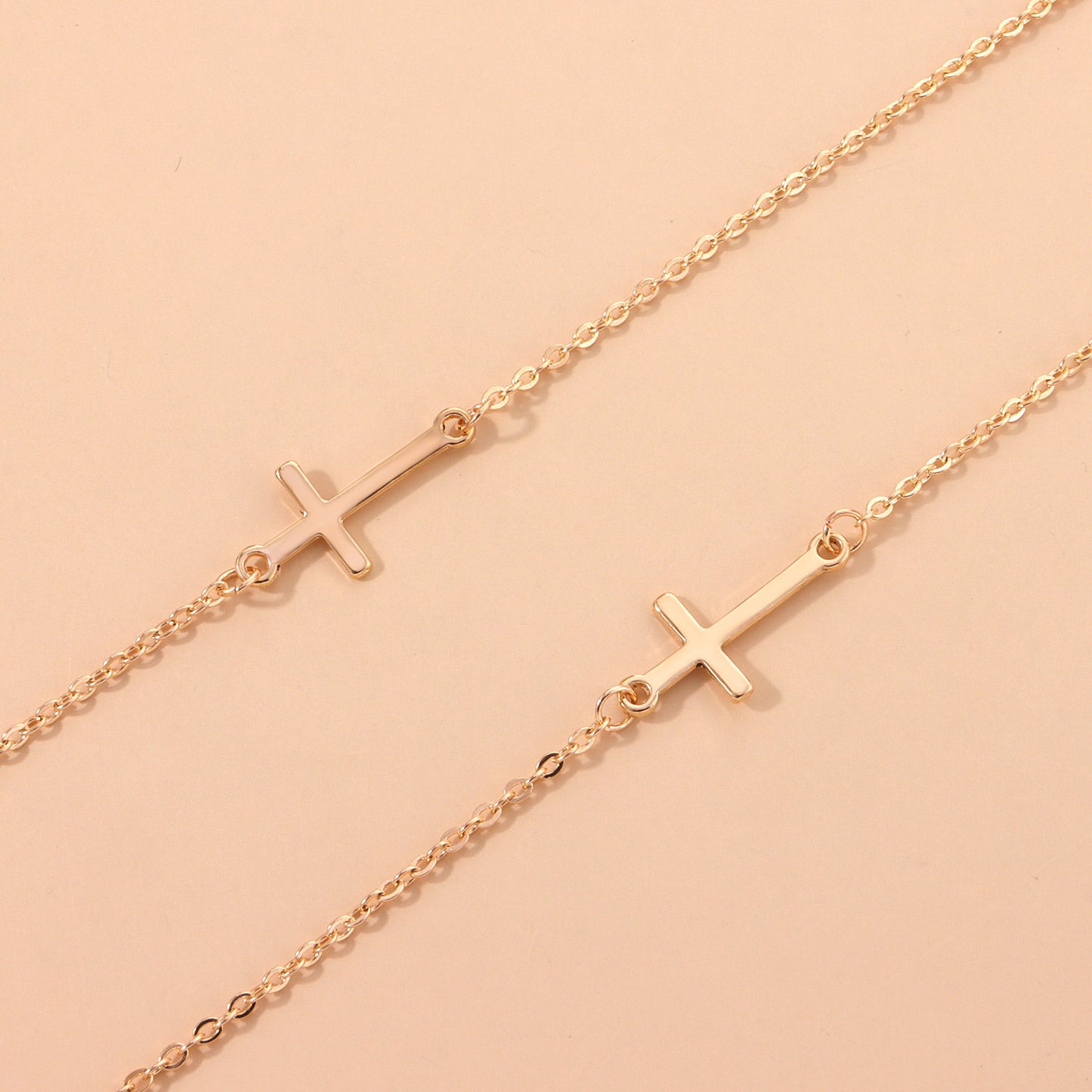Minimalist Elegant Alloy Cross Eyeglass Chain for Women
