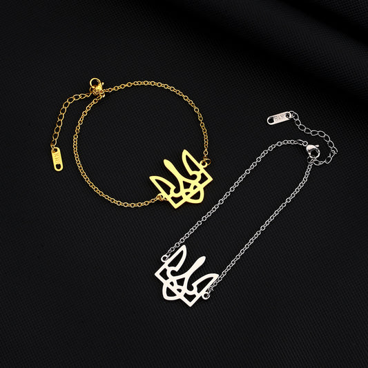 Ethnic Vintage Geometric Stainless Steel Plated Bracelet for Women