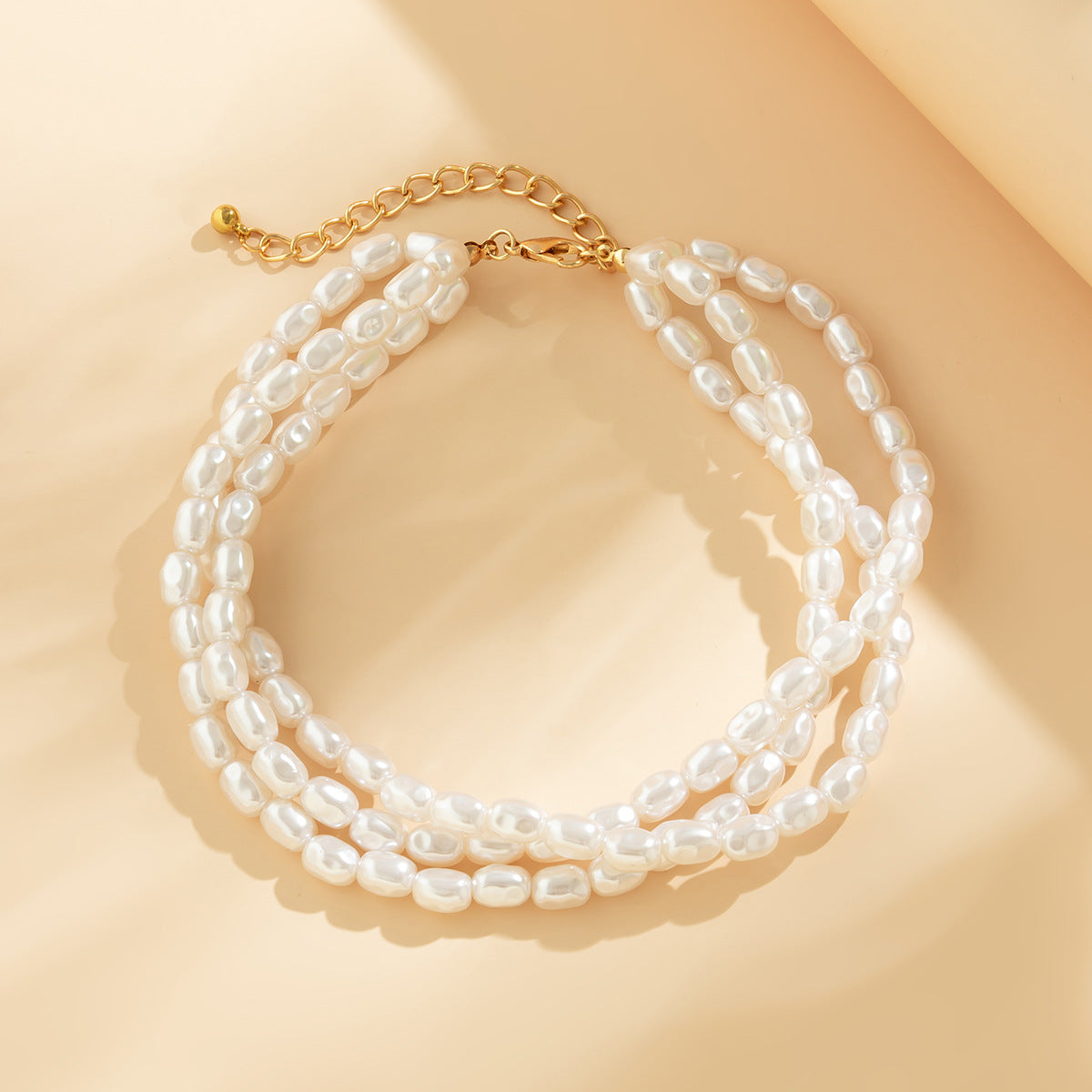 Minimalist Sweet Heart Resin Plated Crystal Pendant Ball Chain Necklace for Women
