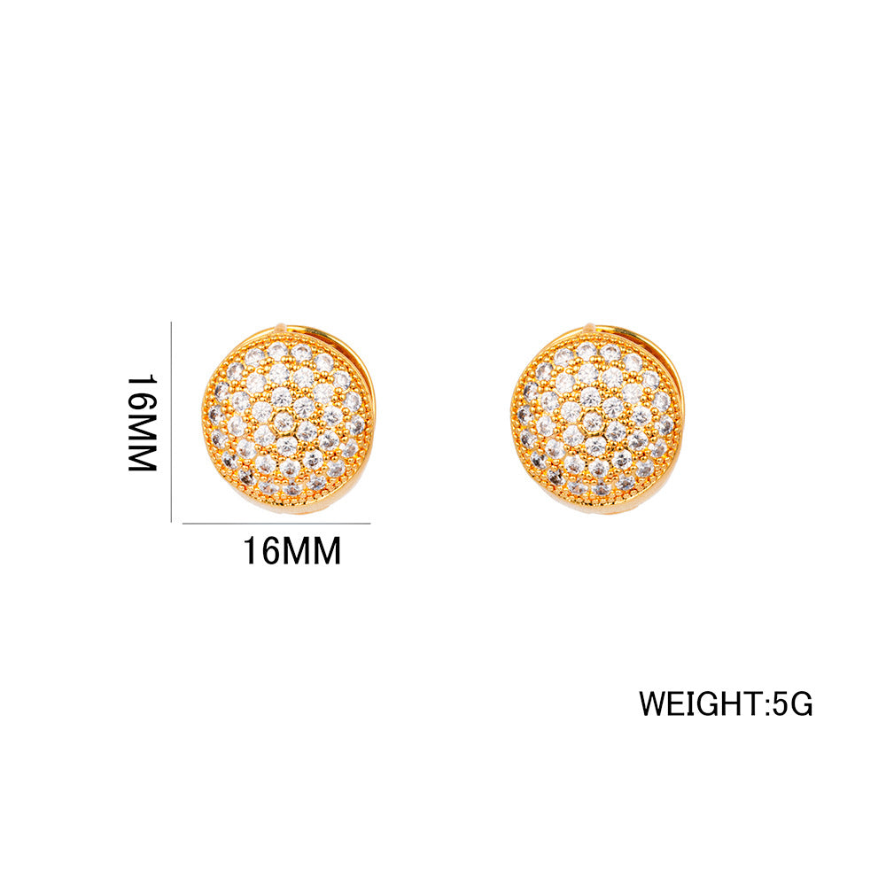 Pendientes de acero de titanio chapados en oro con forma de corazón, modernos y minimalistas, para mujer, hipoalergénicos y resistentes a la decoloración