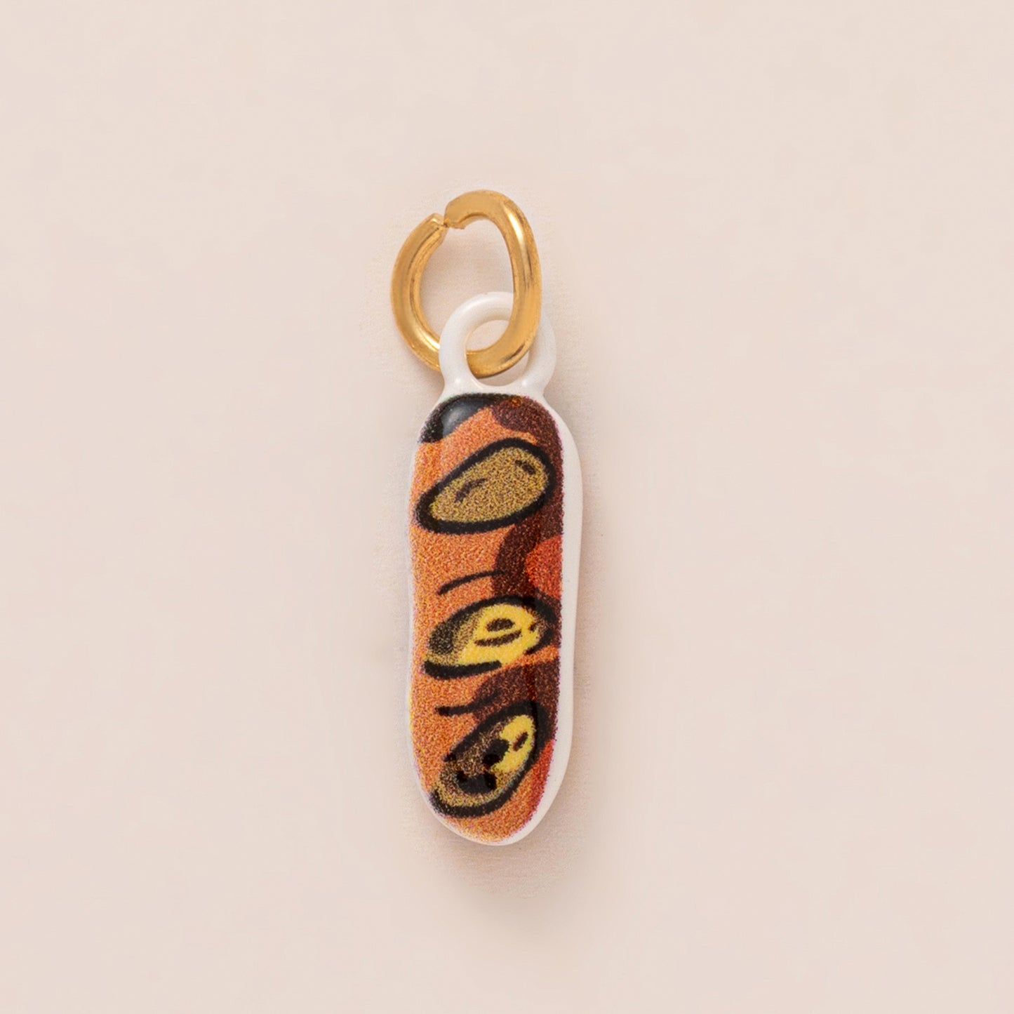 Sweet Geometric Brass Plated Charm Bar