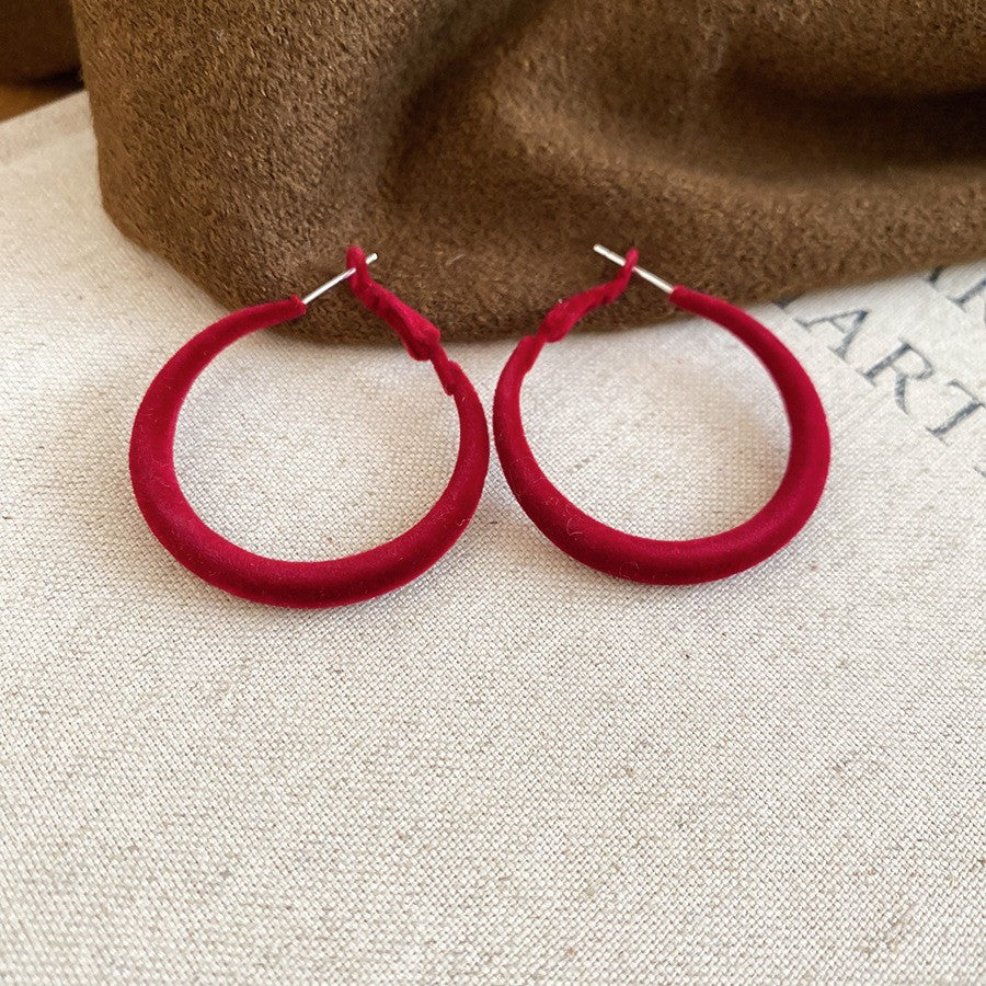 Retro Minimalist Geometric Resin Earrings with Zirconia Accents and 925 Silver Posts for Women