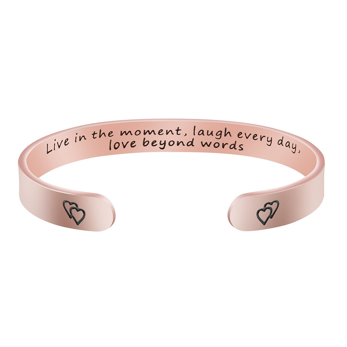 Pulsera de acero inoxidable de moda para mujer con acabado chapado, regalo ideal de Navidad, cumpleaños, Acción de Gracias para mamá