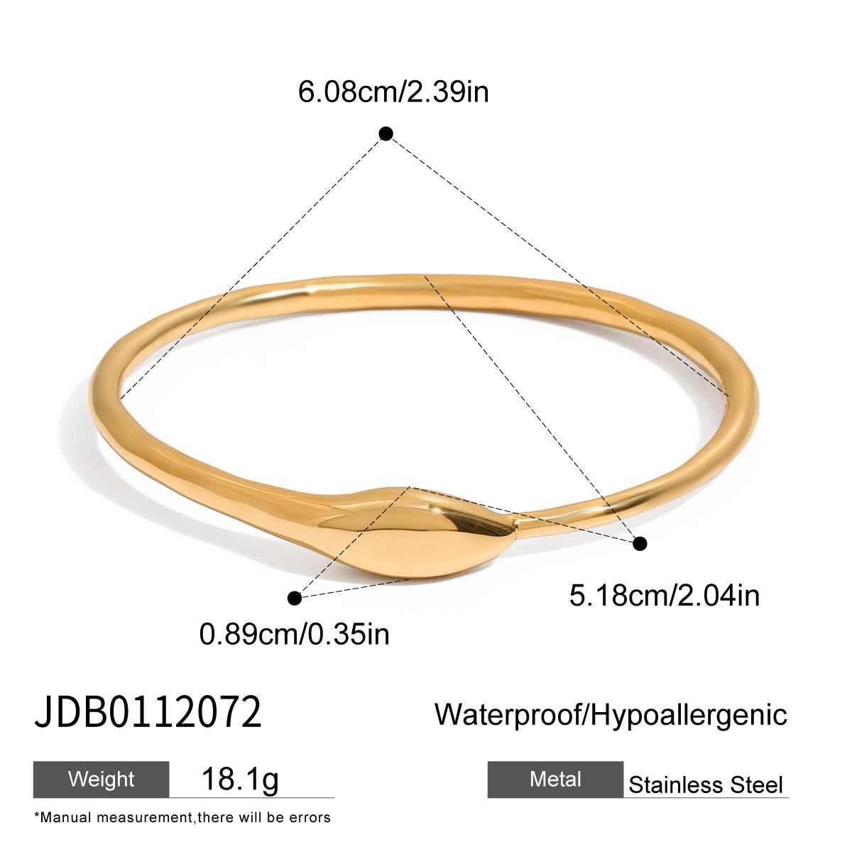 Snake Shape Plated Stainless Steel Bracelet