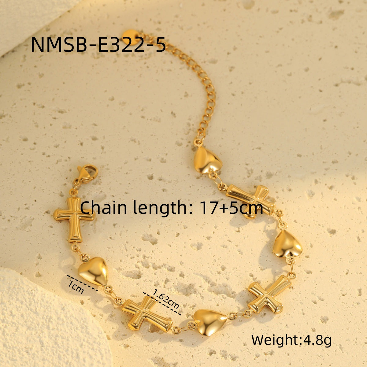 Fashionable Butterfly and Floral Pendant Bracelet in Stainless Steel with Plated Finish for Women