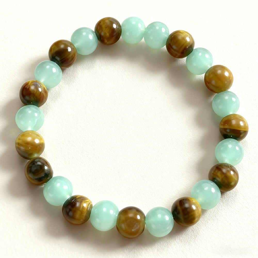 Fashion Handmade Tiger Eye Stone Beaded Bracelet for Unisex