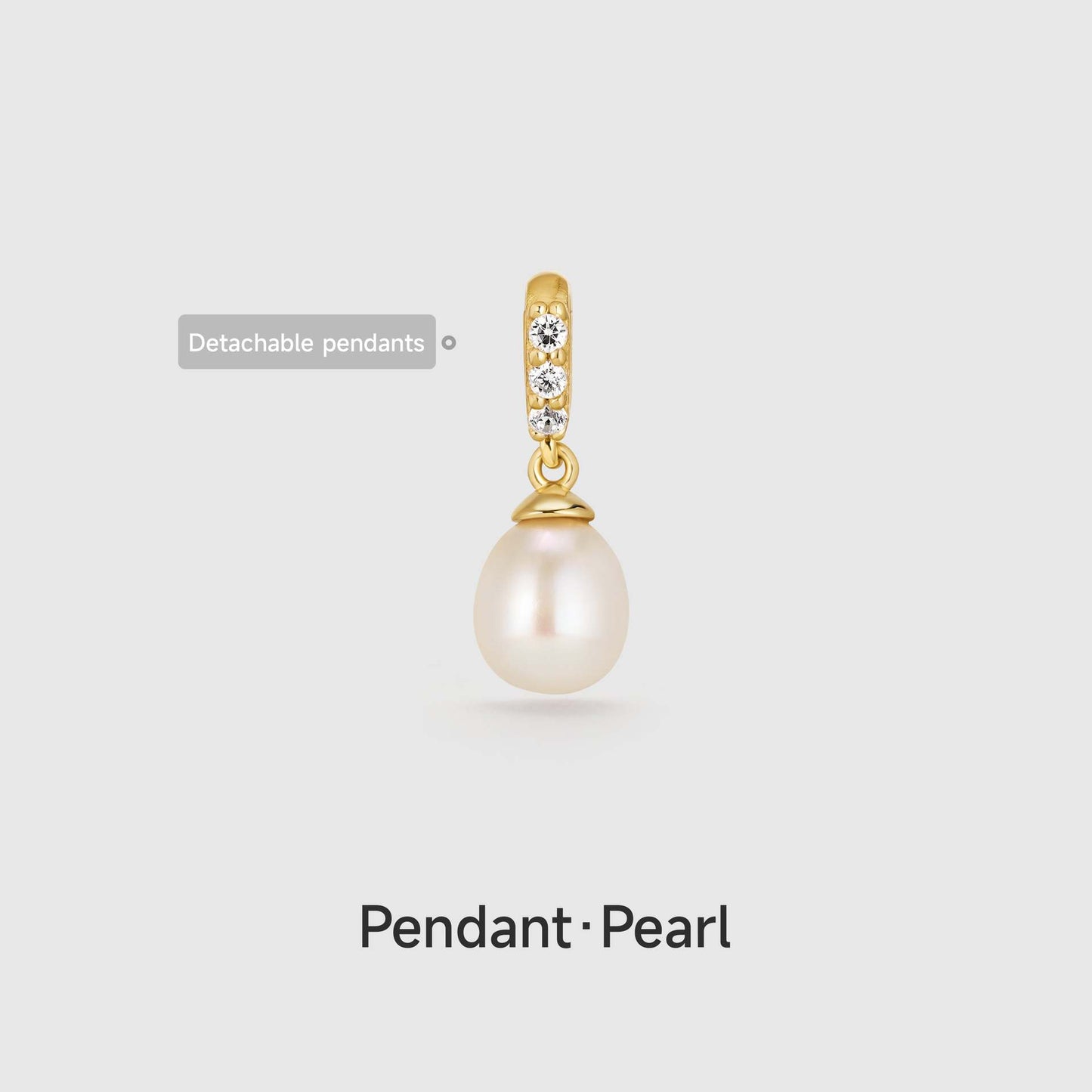 Ciondolo/Charm a Barra in Ottone Vintage Placcato Oro 14K a Forma di Cuore con Zirconi Cubici