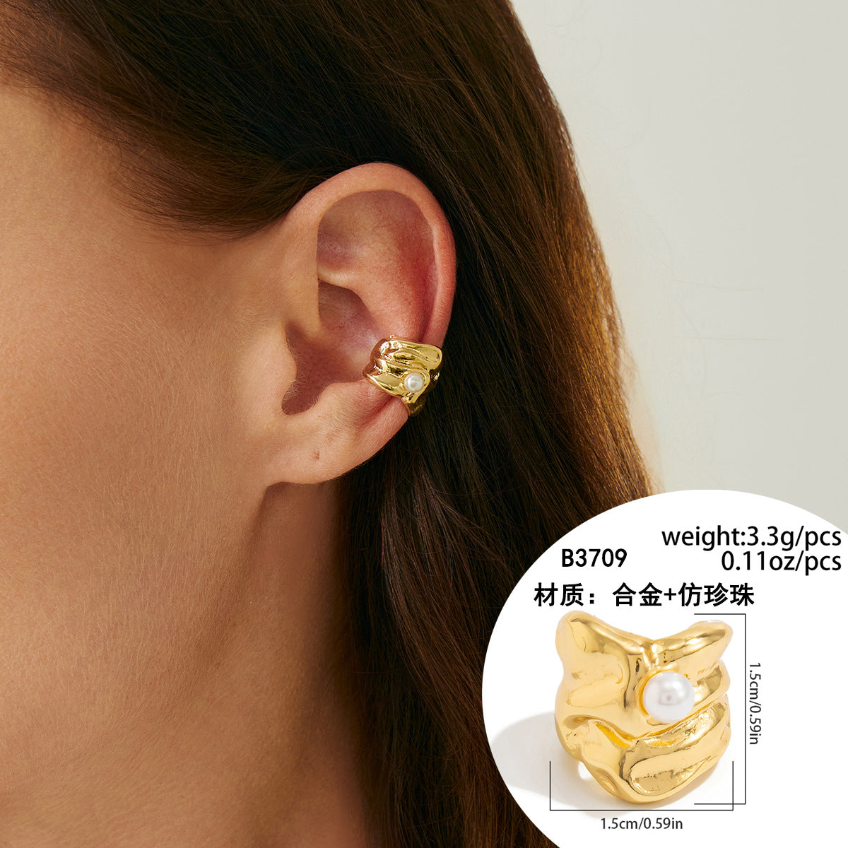 Retro Punk Geometric Drop Earrings in Alloy with Electroplated Finish for Women