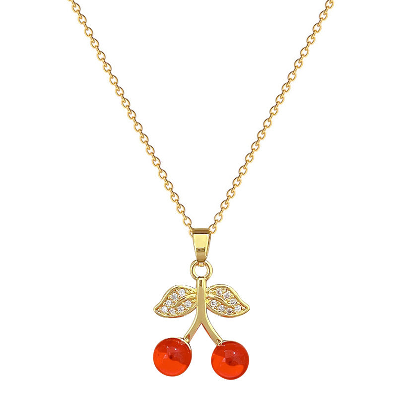 Collana con ciondolo in zircone geometrico, fresca e lussuosa, in acciaio inossidabile, unisex