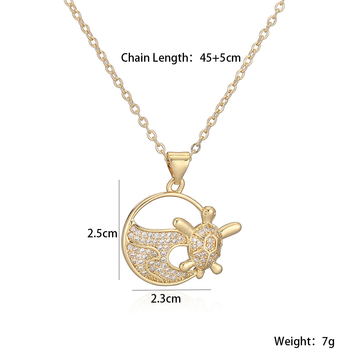 Minimalist Geometric Animal Brass Pendant Necklace for Women