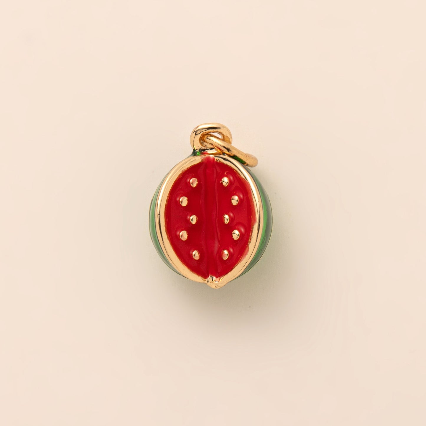 Minimalist Floral Pattern Brass PVD Plated Charm Bar
