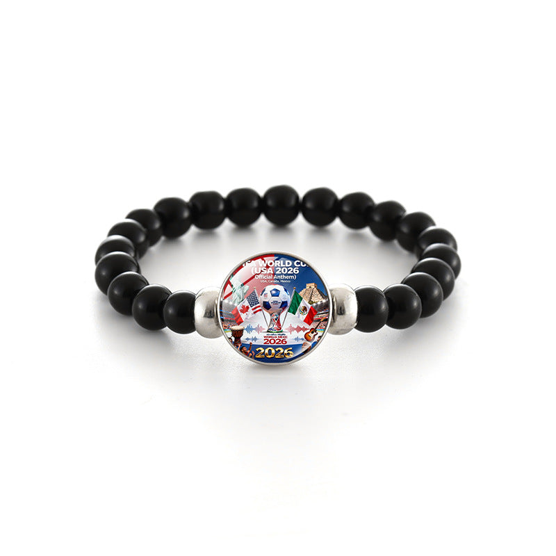 Bracciale in Perline di Cristallo Geometrico Unisex