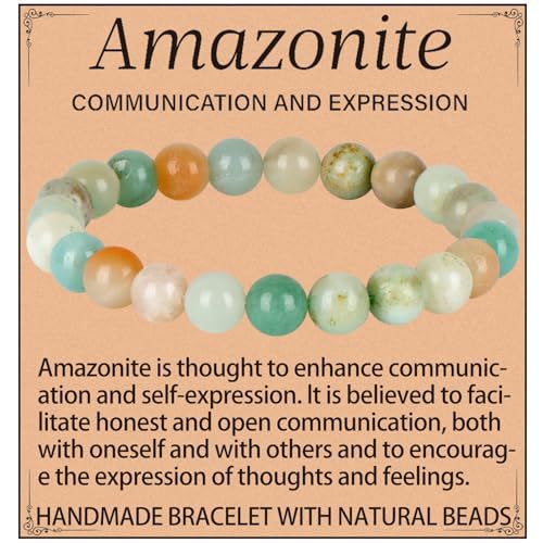 Natural Crystal Agate Round Beaded Stretch Bracelet Unisex