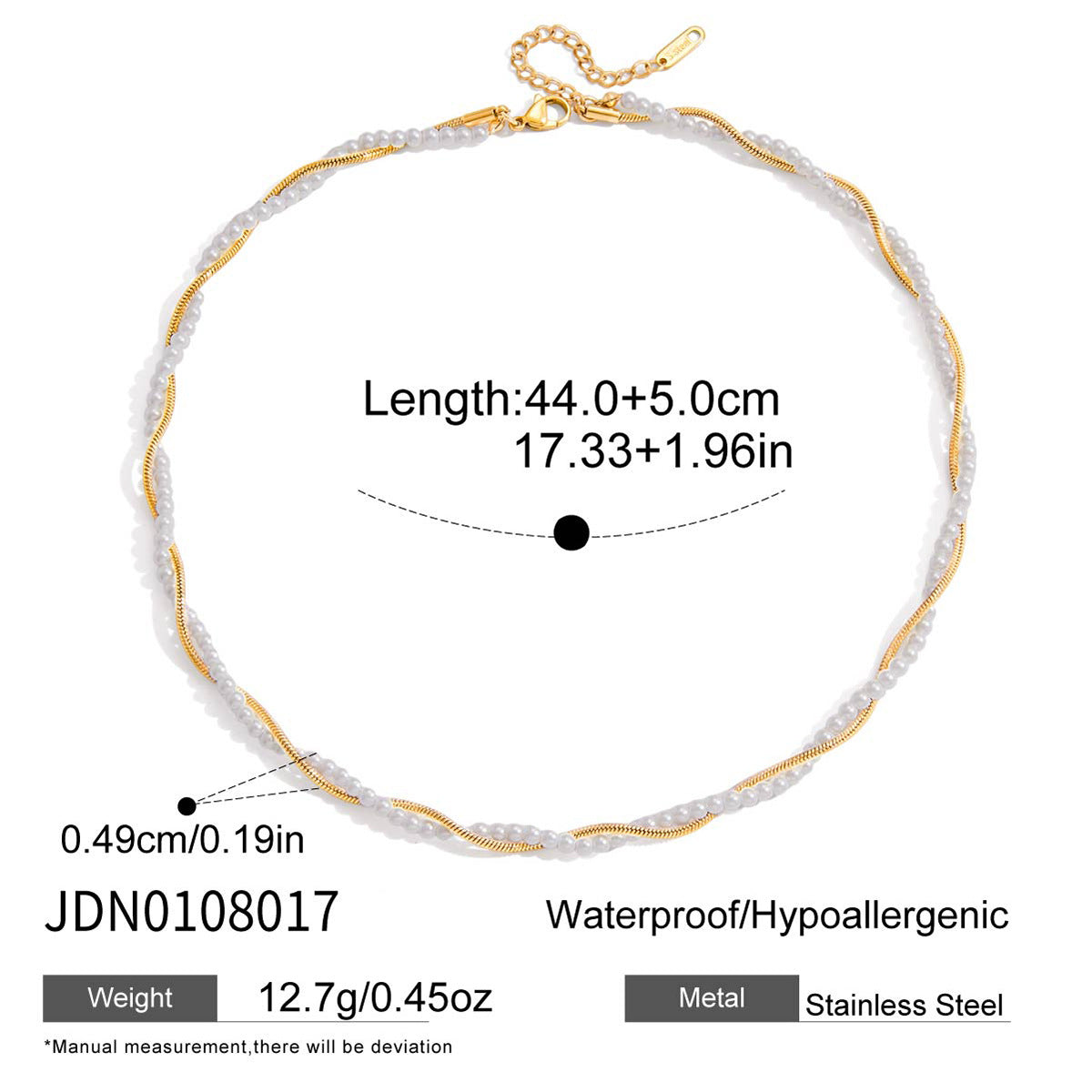 Collana con ciondolo geometrico in acciaio inossidabile da donna con ciondolo in acciaio al titanio e finitura placcata, catena per maglione alla moda e casual